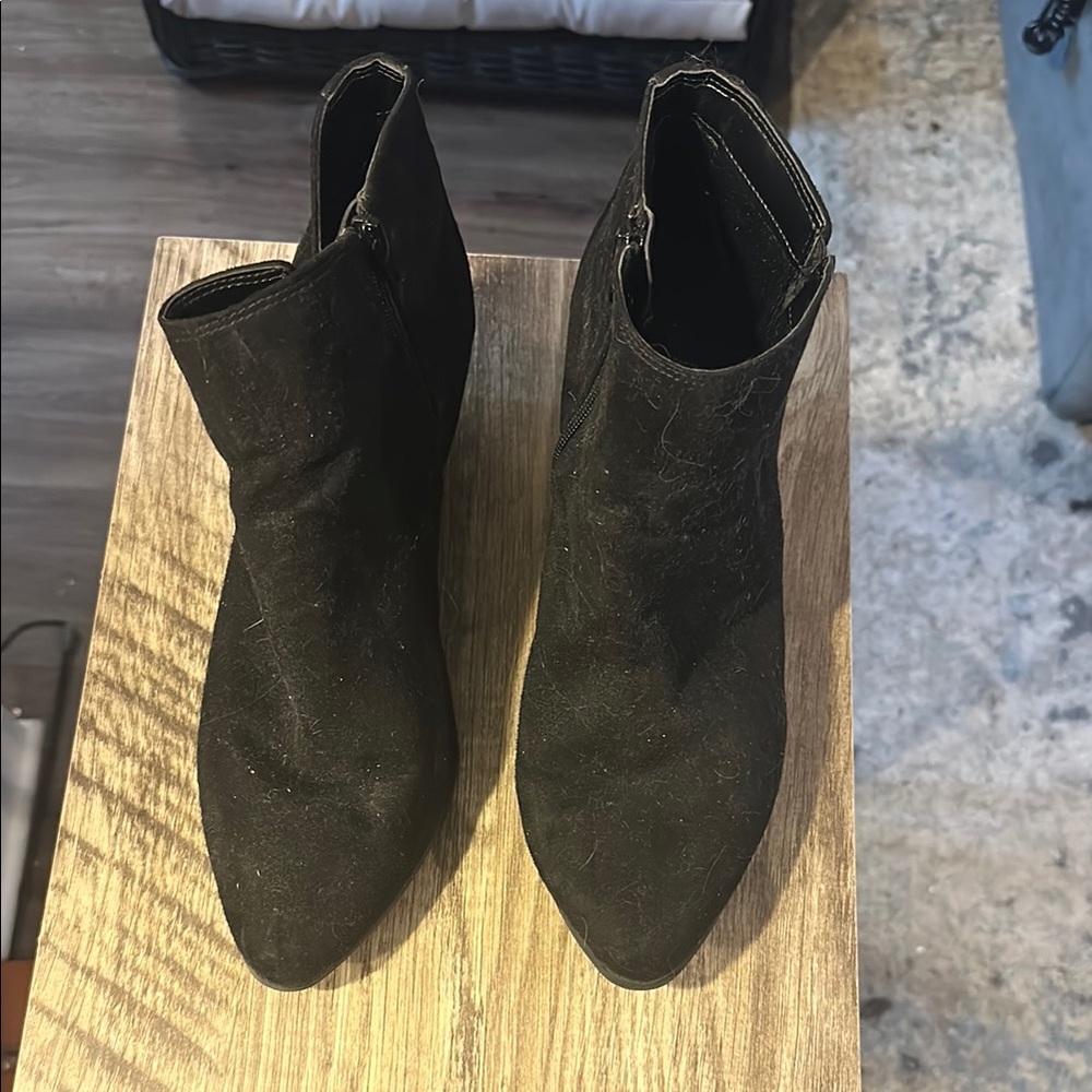 Black Ankle Boots 11W wide booties